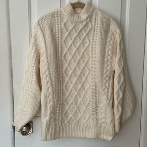 H&M Wool Blend Cable Knit Sweater
